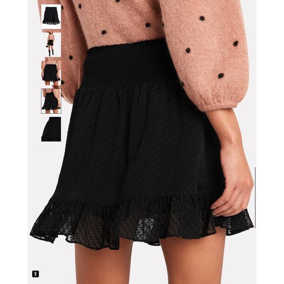 INTERMIX Rena Swiss Dot Silk Skirt - Picture 3 of 10